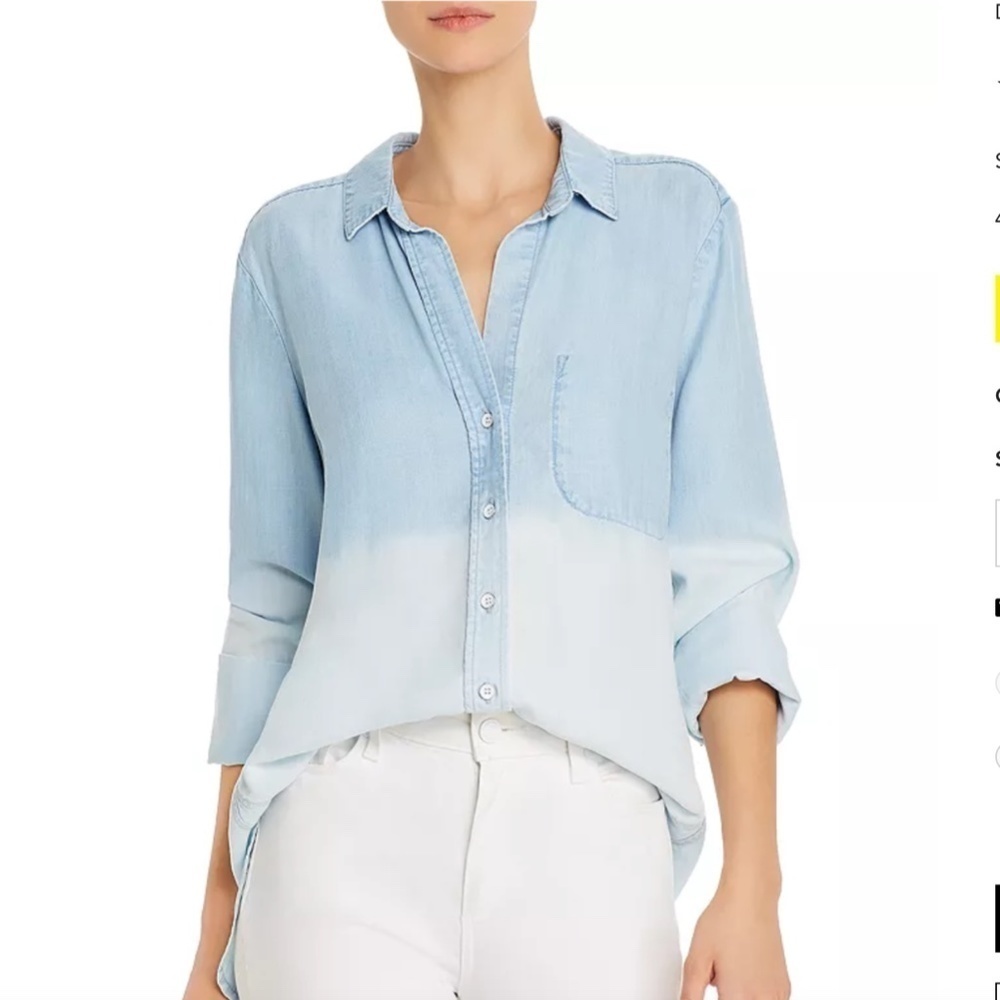 The comfiest Bells Dahl dip dye chambray button down! In like new condition.